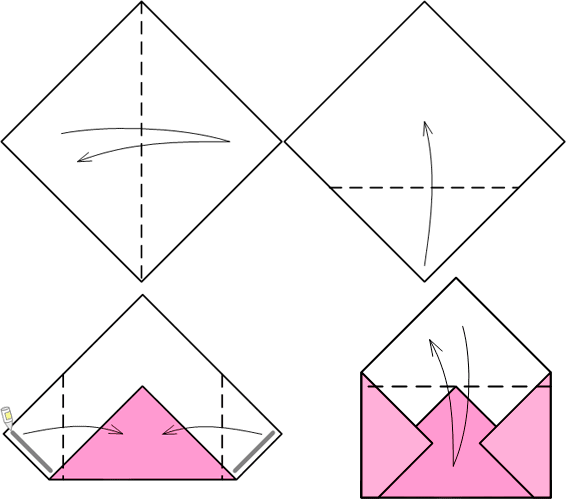 как сделать самодельный конверт из бумаги